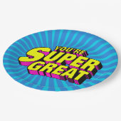 Du bist super groß pappteller (Schrägansicht)