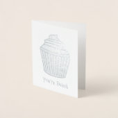 Du bist süß danke dir Mattiert Cupcake Cake Folienkarte (Vorderseite)