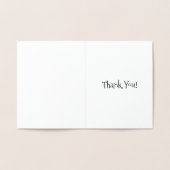 Du bist süß danke dir Mattiert Cupcake Cake Folienkarte (Innenseite)