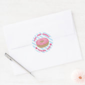 Du bist süß rosa Donut Danke Sticker (Umschlag)