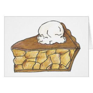 Du bist süß wie Pie Apfelkuchen Slice Ice Creme Ca