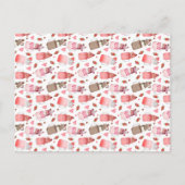 Du bist süße Valentine Candy Liebe Milkshake Postkarte (Rückseite)