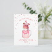 Du bist süße Valentine Candy Liebe Milkshake Postkarte (Stehend Vorderseite)