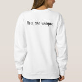 Du bist sweatshirt (Rückseite)