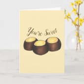 Du bist Sweet Ohio Peanut Butter Buckeye Candy Karte (Gelbe Blume)