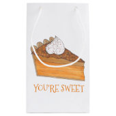Du bist Sweet Potato Pie Slice Weihnachtsessen Sou Kleine Geschenktüte (Rückseite)