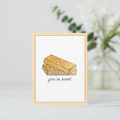Du bist Sweet Scottish Shortbread Biscuits UK Food Postkarte (Stehend Vorderseite)