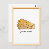 Du bist Sweet Scottish Shortbread Biscuits UK Food Postkarte (Vorne/Hinten)