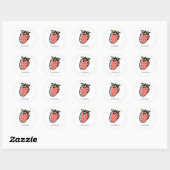 Du bist Sweet Strawberry Valentine Sticker (Blatt)