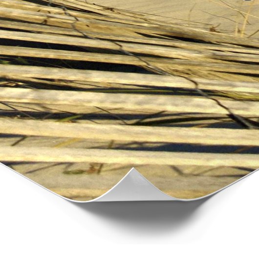 Du bist tapfer, als du glaubst (Beach Fence) Poster (Ecke)