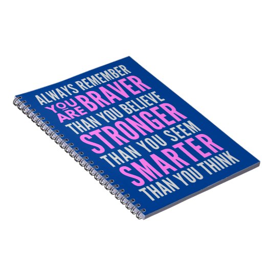 Du bist tapfer, als du glaubst notizblock (Rechte Seite)