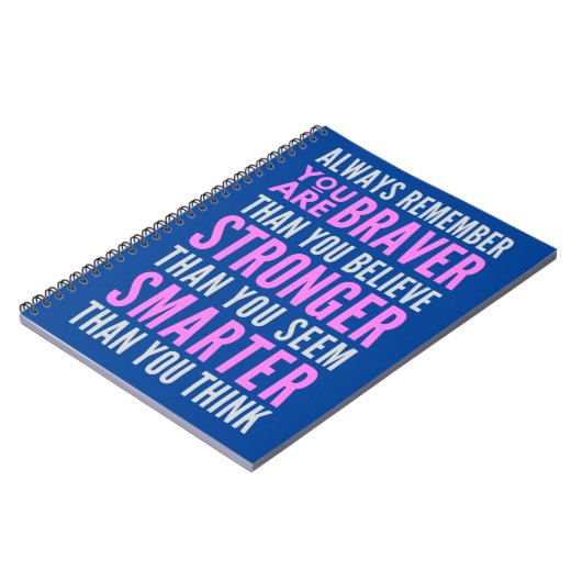 Du bist tapfer, als du glaubst notizblock (Linke Seite)