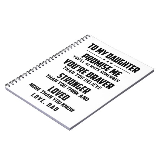 Du bist tapfer, als du glaubst notizblock (Linke Seite)