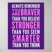 Du bist tapfer, als du glaubst poster (Vorne)