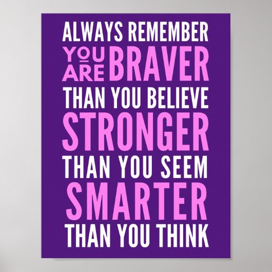 Du bist tapfer, als du glaubst poster (Vorne)