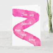 Du bist tapfer als du weißt karte (Vorderseite)