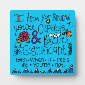 Du bist tapfer fotoplatte