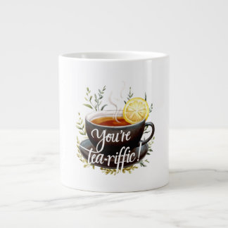Du bist Tea-riffic! Funny Tea Lover Graphic Jumbo-Tasse