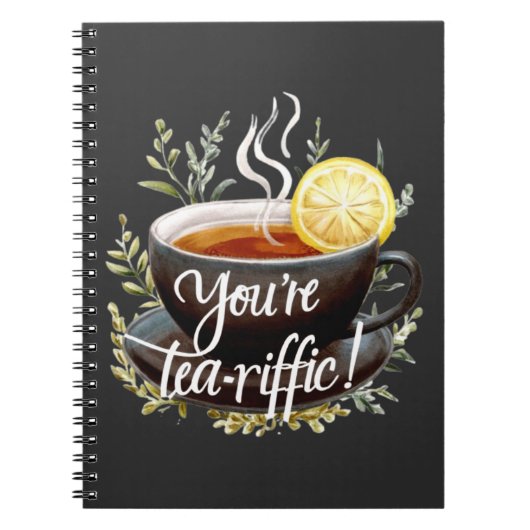 Du bist Tea-riffic! Funny Tea Lover Graphic Notizblock (Vorderseite)