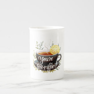 Du bist Tea-riffic! Funny Tea Lover Graphic Porzellantasse