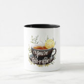 Du bist Tea-riffic! Funny Tea Lover Graphic Tasse (Zentrum)