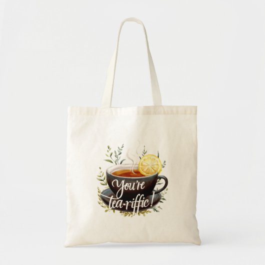 Du bist Tea-riffic! Funny Tea Lover Graphic Tragetasche (Vorne)