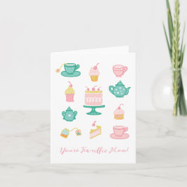 Du bist Tea-riffic Mama Tea Themed Mother Day Card Dankeskarte