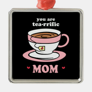 Du bist Tee-Mama Ornament Aus Metall