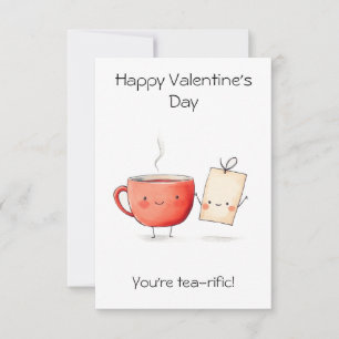 "Du bist Teevoll!" - Niedlich & Punny Valentine Karte