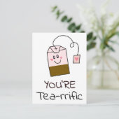 Du bist testaziös postkarte (Stehend Vorderseite)