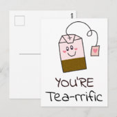 Du bist testaziös postkarte (Vorne/Hinten)