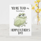 Du bist Toad-ally der beste Vater aller Zeiten Karte (Gelbe Blume)