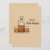 Du bist Top Shelf Funny Old Mohioned Vater Geburts Einladung (Vorne/Hinten)