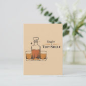 Du bist Top Shelf Funny Old Mohioned Vater Geburts Postkarte (Stehend Vorderseite)