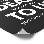 Du bist tot, Coworker geht weg, lustig Poster (Ecke)