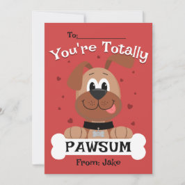 Du bist total Pawsum Kids Valentinstag Card Einladung