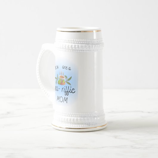 Du bist tränenreiche Mutter. Bierglas (Vorderseite Links)