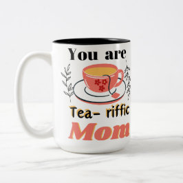 Du bist tränenreiche Mutter. Zweifarbige Tasse