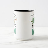 Du bist tränenreiche Mutter. Zweifarbige Tasse (Mittel)