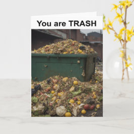 Du bist TRASH. Karte