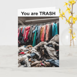 Du bist TRASH. Karte