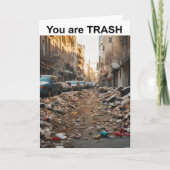 Du bist TRASH. Karte (Vorderseite)