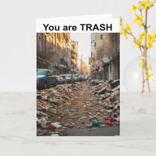 Du bist TRASH. Karte