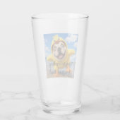 DU bist ÜBERAUS TOLL, VATER! Glas (Rückseite)