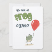 Du bist Un-Frog-fähig! | Ein rauschender Geburtsta Einladung (Vorderseite)