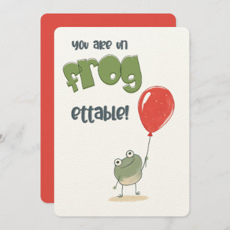 Du bist Un-Frog-fähig! | Ein rauschender Geburtsta Einladung