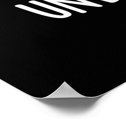 Du bist Unbelieva-bao Funny Dimsum Bao Pun Dark BG Poster (Ecke)