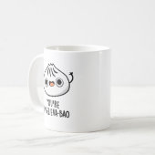 Du bist Unbelieva-bao Funny Dimsum Bao Pun Kaffeetasse (Vorderseite Links)