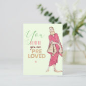 Du bist Vintag vorlieb Postkarte (Stehend Vorderseite)