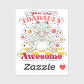 "Du bist völlig Phantastisch" | Niedlicher Froschp Aufkleber (Blatt)